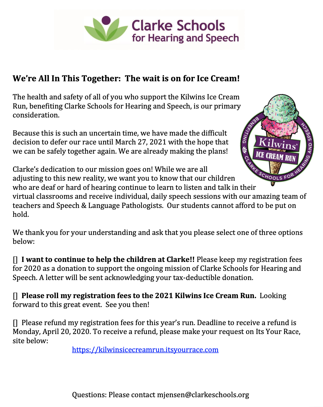 Kilwins Ice Cream Run in Jacksonville, FL Details, Registration, and